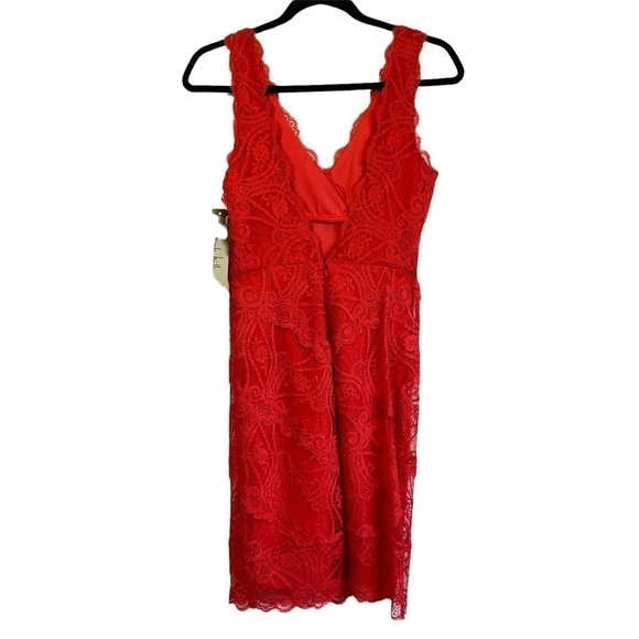 NEW Nicole Miller Embroidered Lace Bodycon Party Dress - Picture 8 of 14